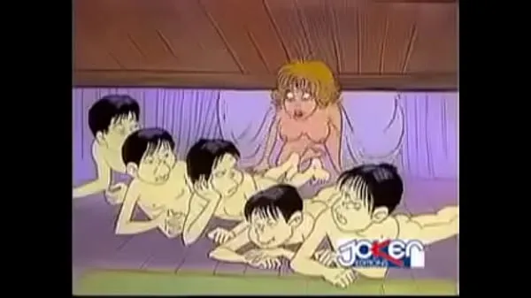 4 Men battery a girl in cartoon Klip pemacu besar