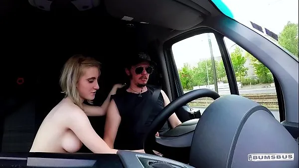 Big BUMS BUS - Petite blondie Lia Louise enjoys backseat fuck and facial in the van drive Clips