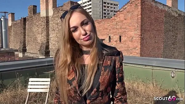 GERMAN SCOUT - Fashion Teen Model Liza Talk to Anal for Cash Klip pemacu besar