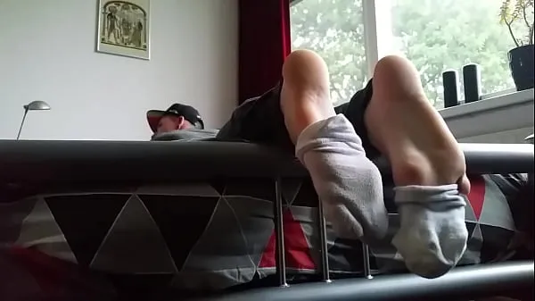 Big Young boy my boy feet on bed request vid drive Clips