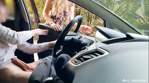 Public Dick Flash! a Naive Teen Caught me Jerking off in the Car in a Public Park and help me Out