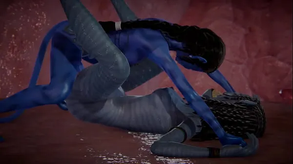 Avatar Futa - Neytiri gets creampied - 3D Porn Klip pemacu besar