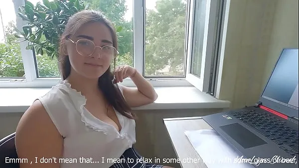 Store Sexy English Teacher Helps to Relieve Stress before an Exam - MarLyn Chenel kjøreklipp