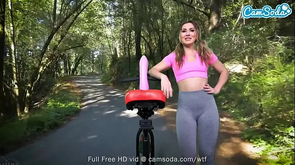 Big Sexy Paige Owens has her first anal dildo bike ride drive Clips