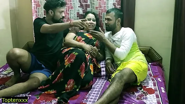 Big Indian hot randi bhabhi fucking with two devor !! Amazing hot threesome sex drive Clips