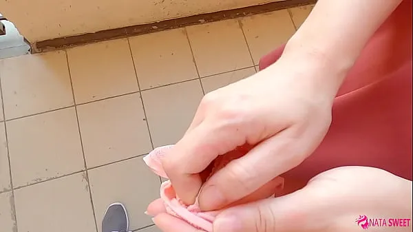 Big Sexy neighbor in public place wanted to get my cum on her panties. Risky handjob and blowjob - Active by Nata Sweet drive Clips