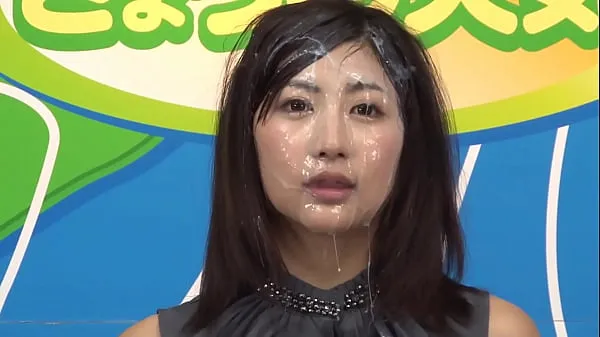 Clip ổ đĩa News Announcer BUKKAKE, Japanese, censored, second girl lớn