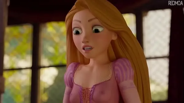 Veliki Rapunzel Sucks Cock For First Time (Animation pogonski posnetki