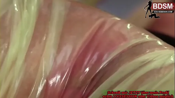 Big German blonde dominant milf loves fetish sex in plastic drive Clips