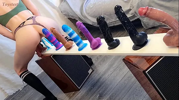 Choosing the Best of the Best! Doing a New Challenge Different Dildos Test (with Bright Orgasm at the end Of course