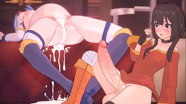Aqua Gets Pounded (KonoSuba Futa Animation Klip pemacu besar
