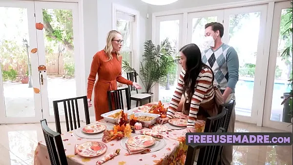 Μεγάλα Family Differences Sorted Through Freeuse Dinner- Crystal Clark, Natalie Brooks κλιπ μονάδας δίσκου